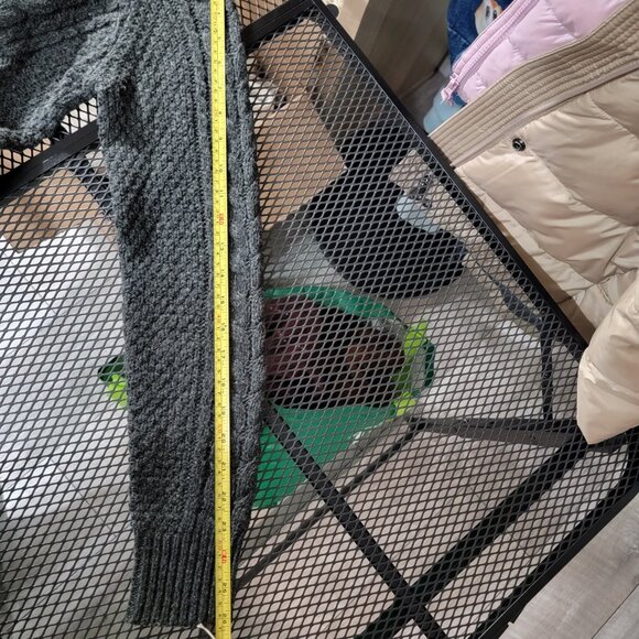 Roots Canada Melange Charcoal Gray Chunky Wool Blended Pullover Sweater XS Used - Picture 15 of 15